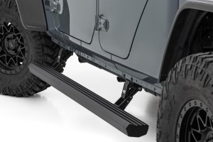 Jeep Gladiator JT Power Running Boards - Rough Country - 6-Inch All-Season Aluminum Boards - '20-'26